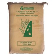 Wholesome Sweeteners Wholesome Organic Sucanat Whole Cane Sugar, Fair Trade, Non GMO, 25 LB, single bag