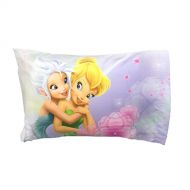 Disney Fairies Floral Frolic Reversible Standard Size Pillowcase