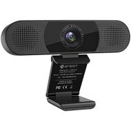 [아마존베스트]eMeet 1080P Webcam - C980PRO Webcam with Microphone and Speaker, Full HD Webcam, 90° Field of View, Automatic Light Correction, Plug & Play for PC, Skype, FaceTime, Conference, Onl
