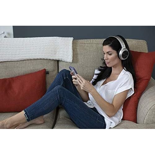  Altec Lansing MZX701- Gry Rumble Bass Boosted Over Ear Bluetooth Headphones with Omnidirectional Vibration, 10 Hour Battery Life and Voice Assistant Integration, Dynamic Bass, Grey