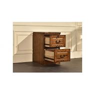 Chelsea Home 2-Drawer File Cabinet in Burnished Walnut Finish