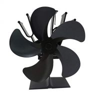 Baoblaze Stove Fan 5 Blades 55 75 ° C Start Silent Operation, Heat Powered Stove Fan Eco Fan for Wood Stove/Fireplace/Gas/Pellets/Wood/Logs
