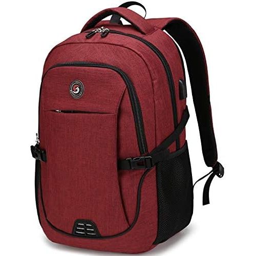  [아마존베스트]SHRRADOO Travel Laptop Backpack with usb Charging Port for Women & Men School College Students Backpack Fits 15.6 Inch Laptop