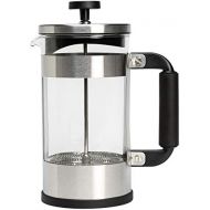 Primula Melrose French Tea Maker, Stainless Steel Coffee Press, Premium Filtration with No Grounds, Heat Resistant Borosilicate Glass, 8 Cup