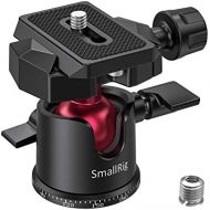 [아마존베스트]SmallRig Mini Tripod Head Ball Head Mini Ball Head with 1/4 Inch Screw Cold Shoe Adapter for LED Light, Monitor, DSLR Camera Tripod 360° Rotatable