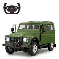 Land Rover Defender RC Car, RASTAR 1/14 Land Rover Remote Control Toy Model Car, Doors Opened by Manual ? Green