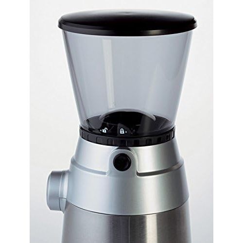 [아마존베스트]Ariete Grinder Pro Coffee Grinder 150Watt Electric Professional, 15Step Grinding Rate 0.3kg, Plastic, silver/black