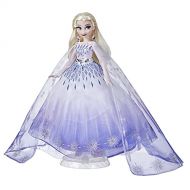 Disney Princess Style Series Holiday Elsa Doll, Fashion Doll Accessories, Collector Toy for Kids 6 and Up , White