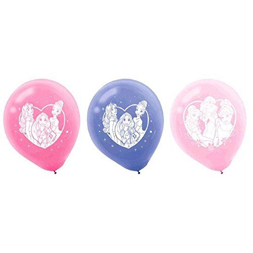  American Greetings Disney Princess 12 Balloons, 6 count, Party Supplies Novelty