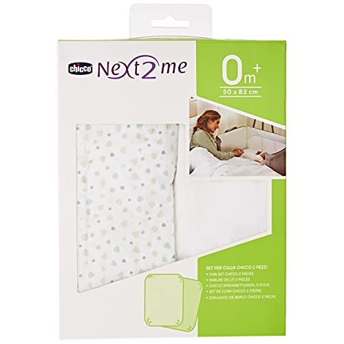 치코 Chicco Next2me, Next2me Dream Crib Fitted Sheets - 2 Pack Light Grey