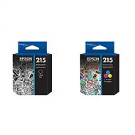 Epson T215 Standard-Capacity Black Ink Cartridge & Standard-Capacity Tri-Color Ink Cartridge