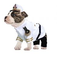 Puppe Love Yacht Admiral Costume For Dogs Authentic Detail Navy Sailor Uniform(Size 4)