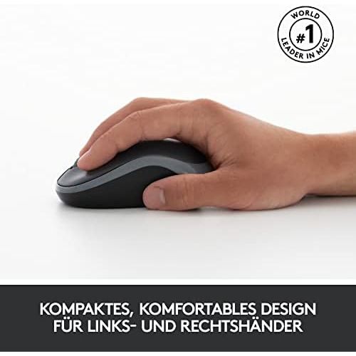 로지텍 [아마존베스트]Logitech MK270 wireless keyboard and mouse set, 2.4 GHz wireless connection via nano USB receiver, long battery life, for Windows and ChromeOS PCs / laptops, German QWERTZ layout -