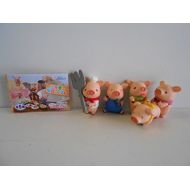 Epoch Japan Import Sara beauty and daily rice all five pigs figures hungry, all five 1 Sarah Beauty and food Okkina fork 2 t Gil