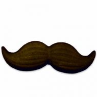 Lucks Dec-Ons Decorations Molded Sugar/Cup-Cake Topper, Mustache, 2 Inch, 90 Count