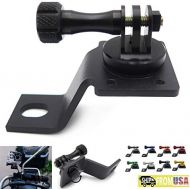 HTTMT- Motorcycle Rearview Mirror Camera Mount Bracket Holder Compatible With GoPro Hero 7/6/5/4 In Black 8 Colors Available [P/N: GZSP-SP-015]