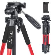 ZoMei JEIFN Q111 58 Travel Camera Tripod Lightweight Aluminum Tripod with Phone Clip for DSLR SLR Canon Nikon Sony Laser Level and Spotting Scope (RED)