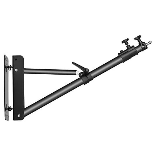 니워 [아마존베스트]Neewer Triangle Wall Mounting Boom Arm for Photography Studio Video Strobe Lights Monolights Softboxes Umbrellas Reflectors, 180 Degree Flexible Rotation, Max Length 49 inches/125