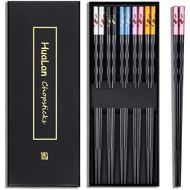 [아마존베스트]HuaLan Fiberglass Chopsticks Series - Japanese Non-slip Luxury Reusable Chopsticks 5 Pairs Gift Set