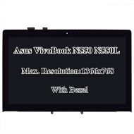 For Asus Aiviland 15.6 HD 1366x768 IPS LCD LED Display Touch Screen Digitizer with Bezel Frame Assembly VivoBook N550 N550L
