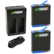 Wasabi Power HERO8 Battery (2-Pack) and Dual Charger for GoPro Hero 8 Black (All Features Available), Hero 7 Black, Hero 6 Black, Hero 5 Black, Hero 2018, Fully Compatible with Ori