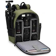 CADeN Camera Backpack Bag Professional for DSLR/SLR Mirrorless Camera Waterproof, Camera Case Compatible for Sony Canon Nikon Camera and Lens Tripod Accessories Green