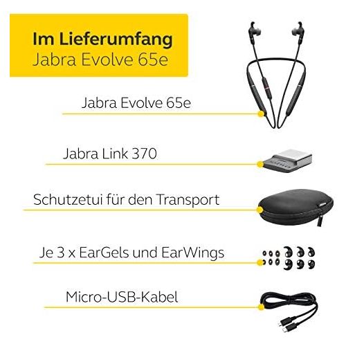 자브라 [아마존베스트]Jabra Evolve 65e MS binaural incl. Link 370