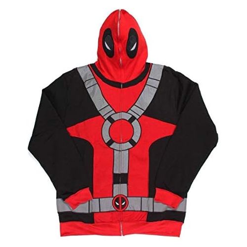 마블시리즈 할로윈 용품Marvel Comics Deadpool Suit Up Costume Hoodie