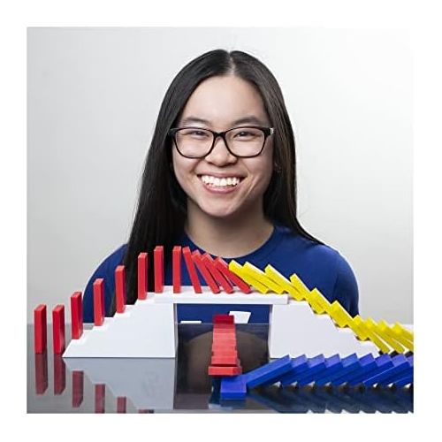  [아마존베스트]Spin Master Games H5 Domino Creations 100-Piece Set by Lily Hevesh, for Families and Kids Ages 5 and up