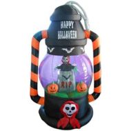 Great Halloween Inflatable Yard Party Air Blown Decoration Ghost RIP Tombstone Lantern