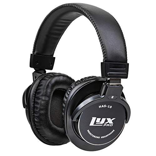  LyxPro HAS-10 Closed Back Over Ear Professional Studio Monitor and Mixing Headphones,Music Listening,Piano,Sound Isolation, Lightweight and Flexible