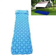Wai Sports & Outdoors PICTET.FINO Outdoor Portable Tent Camping Sleeping Pad Ultra Light Folding Pressing Air Mattress (Dark Blue) Tents & Accessories (Color : Blue)
