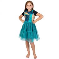 Disney Descendants Uma Girls Tulle Costume Short Sleeve Dress
