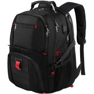 [아마존베스트]YOREPEK Backpacks for Men,Extra Large Travel Backpack with USB Charging Port,TSA Friendly Business College Bookbags Fit 17 Inch Laptops 45L,Black
