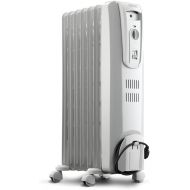 DeLonghi Oil Filled Radiant Heater, 1500W Electric Space Heater - Quiet and Portable with Anti-Freeze Function and Safety Features, TRH0715