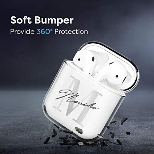  [아마존베스트]1Instaphone AirPods Silicone Case Compatible with Apple AirPods Wireless Charging Shockproof Protective Case LED Visible