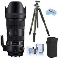 Sigma 70-200mm F2.8 DG OS HSM Sports Telephoto Zoom Lens for Canon EF/EF-S Mount, EOS DSLR Cameras, Bundle with Vanguard VEO 2 264CB Carbon Fiber Travel Tripod with BH-50 Ball Head