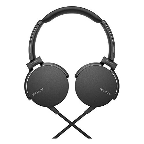 소니 Sony XB550AP Extra Bass On-Ear Headset/Headphones with mic for phone call, Black