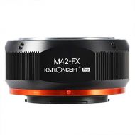 K&F Concept M42 to Fuji X Lens Mount Adapter for M42 Screw Mount Lens to Fujifilm Fuji X-Series X FX Mount Mirrorless Cameras with Matting Varnish Design for Fuji XT2 XT20 XE3 XT1