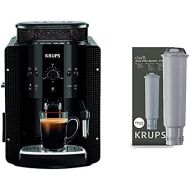 Krups EA8108 Kaffeevollautomat (automatische Reinigung, 2-Tassen-Funktion, Milchsystem mit CappucinoPlus-Duese, 15 bar, Kaffeemaschine, Espresso, Kaffeeautomat) schwarz
