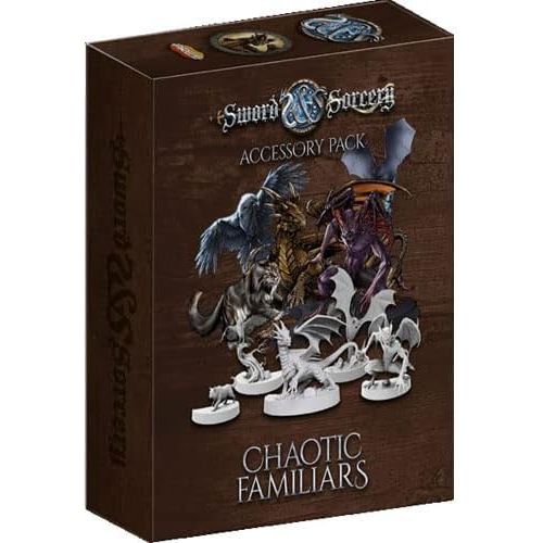  Sword & Sorcery Miniatures ? Chaotic Familiars ? 5 32MM Unpainted Plastic Miniatures by Ares Games?Sword & Sorcery Accessory Pack ? Dungeons and Dragons Miniatures ? DND and Other