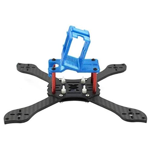  QWinOut T210 5 inch Truex 210mm Quadcopter Frame Kit Carbon Fiber Rack FPV Camera Fixed Mount TPU for GoPro 7/6/5 Freestyle Whoop Drone (30degree Blue)