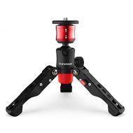 IFOOTAGE Table Top Tripod, Professional Mini Tripod with 3/8 and 1/4 inches Quick Release Plate, Desktop Tripod for DSLR Camera, Video Camcorder, Mobile Phone and Action Cameras. M