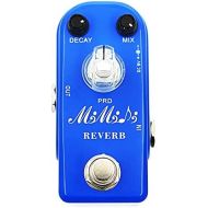 MIMIDI Reverb Guitar Pedal, Digital Plate Reverb for Music Hall and Church,True Bypass, Aluminum Alloy（312）