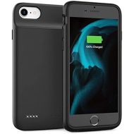 [아마존베스트]Swaller Battery Case for iPhone 6 6S 7 8 SE 2020, 3200mAh Charging Case, Protective Charger Case, Portable Extended Battery Pack (4.7-inch) (Black)