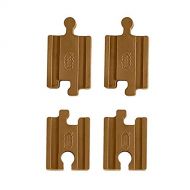 Fisher-Price Replacement Parts for Thomas and Friends Wooden Train Sets - FHM74 ~ Works with Many Sets ~ 4 Piece Track Adapter Pack