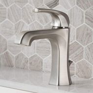 Kraus KBF-1211SFS Esta Single Handle Basin Bathroom Faucet with Lift Rod Drain, Spot Free Stainless Steel