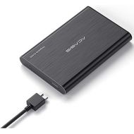ACASIS 500GB USB3.0 2.5 Portable External Hard Drive for Desktop Laptop HDD Hard Disk (500GB, Black)
