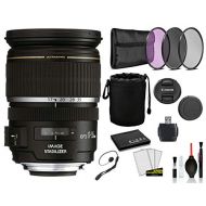 Canon EF-S 17-55mm f/2.8 is USM Lens (1242B002) Lens with Bundle Package Kit Includes 3pc Filter Kit (UV, CPL, FLD) + Lens Pouch + More