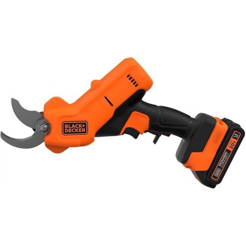  BLACK+DECKER 20V MAX* Cordless Pruner Kit, Power Pruning Shears, Battery and Charger Included (BCPR320C1)